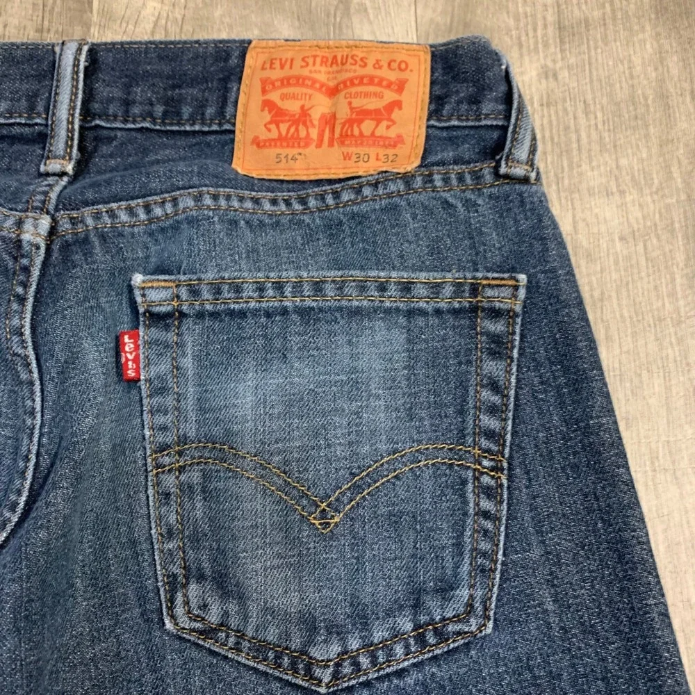 Levi's 514 Straight Leg Jeans Medium Wash Men's 30x32 Modern Denim